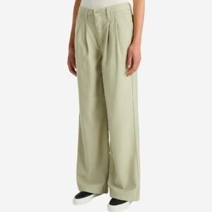 Vans Alder Relaxed Pleated Pants Wide Leg Size 38 in Elm Green New!